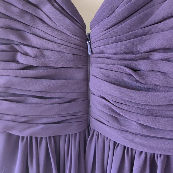 BILL LEVKOFF purple chiffon gown - Picture 7 of 11